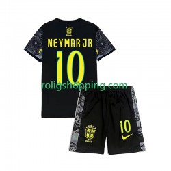 Brasilien Neymar JR 10 Cheist the Redeemer Football Shirts Barn Hemmaställ 2024 Kort ärm