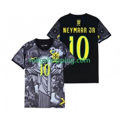 Fotbollströja Brasilien Neymar JR 10 Cheist the Redeemer Män Hemmaställ 2024 Kort ärm