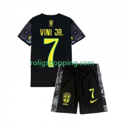 Brasilien Vinicius Junior 7 Cheist the Redeemer Football Shirts Barn Hemmaställ 2024 Kort ärm