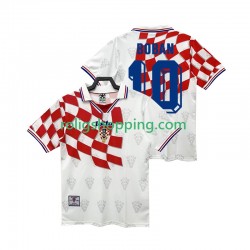 Fotbollströja Kroatien BOBAN 10 1998 Retro Män Hemmaställ Kort ärm