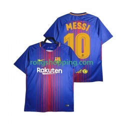 Fotbollströja FC Barcelona Lionel Messi 10 2017-2018 Retro Män Hemmaställ Kort ärm