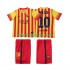 Fotbollströja FC Barcelona Lionel Messi 10 2013 2014 Retro Barn Bortaställ Kort ärm
