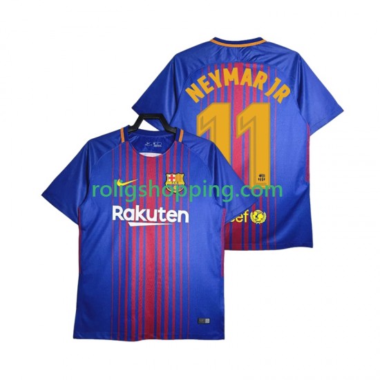 Fotbollströja FC Barcelona Neymar JR 11 2017-2018 Retro Män Hemmaställ Kort ärm
