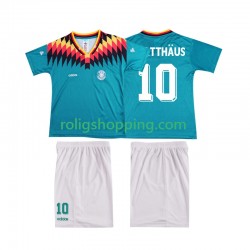 Fotbollströja Tyskland MATTHAUS 10 Retro Barn Bortaställ 1994 Kort ärm