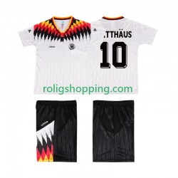 Fotbollströja Tyskland MATTHAUS 10 Retro Barn Hemmaställ 1994 Kort ärm