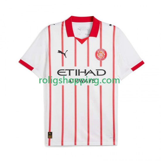 Fotbollströja Girona Män Hemmaställ 2025-2026 Kort ärm