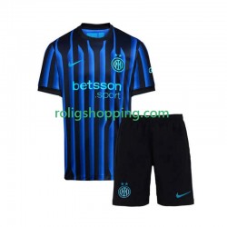 Fotbollströja Inter Milan Barn Hemmaställ 2025-2026 Kort ärm