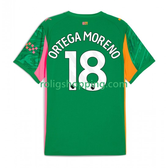 Fotbollströja Manchester City ORTEGA MORENO 18 Målvakt Män Hemmaställ 2025-2026 Kort ärm
