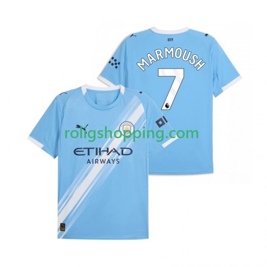 Fotbollströja Manchester City Omar Marmoush 7 Män Hemmaställ 2025-2026 Kort ärm