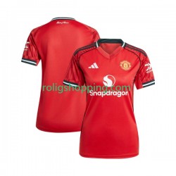 Fotbollströja Manchester United Kvinnor Hemmaställ 2025-2026 Kort ärm