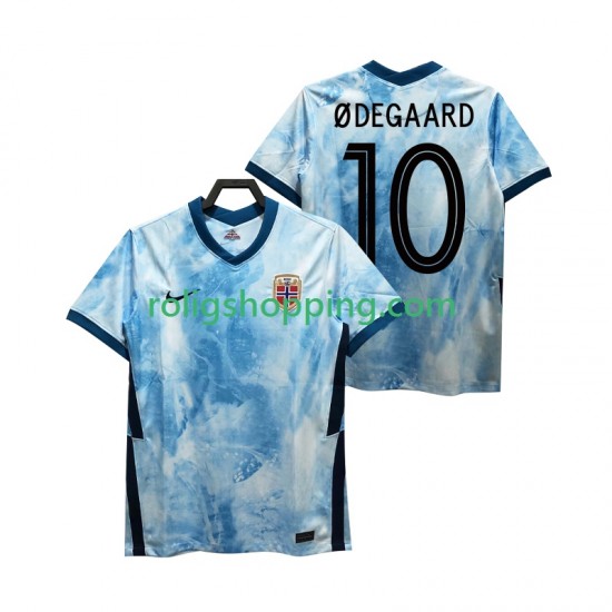 Fotbollströja Norge ODEGAARD 10 2020-2021 Män Bortaställ Kort ärm