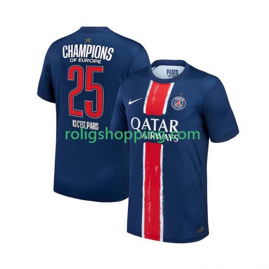 Fotbollströja Paris Saint-Germain Champion Män Hemmaställ 2024-2025 Kort ärm