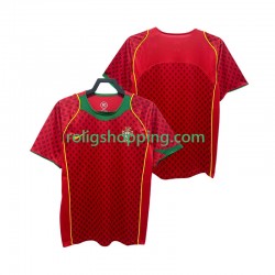 Fotbollströja Portugal Retro Män Hemmaställ 2004 Kort ärm