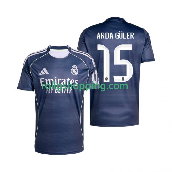 Fotbollströja Real Madrid Arda Guler 15 Män Bortaställ 2025-2026 Kort ärm