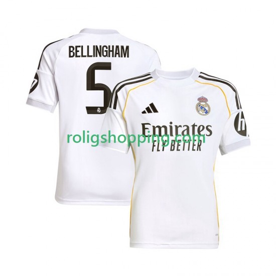 Fotbollströja Real Madrid Jude Bellingham 5 Män Hemmaställ 2025-2026 Kort ärm