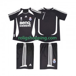 Fotbollströja Real Madrid 2007 Retro Barn Bortaställ 2006 Kort ärm