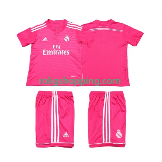 Fotbollströja Real Madrid 2014 2015 Retro Barn Bortaställ Kort ärm