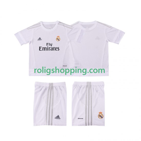 Fotbollströja Real Madrid 2015 2016 Retro Barn Hemmaställ Kort ärm