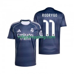 Fotbollströja Real Madrid Rodrygo 11 Män Bortaställ 2025-2026 Kort ärm