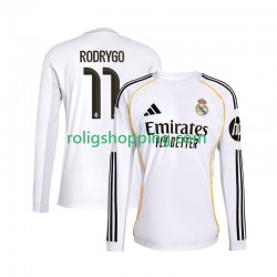 Fotbollströja Real Madrid Rodrygo 11 Män Hemmaställ 2025-2026 Lång ärm