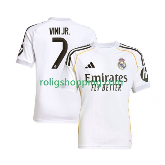 Fotbollströja Real Madrid Vinicius Junior 7 Män Hemmaställ 2025-2026 Kort ärm