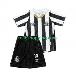 Fotbollströja Santos FC Neymar JR 10 Barn Bortaställ 2025-2026 Kort ärm