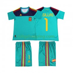 Fotbollströja Spanien Casillas 1 Retro Barn Hemmaställ 2010 Kort ärm