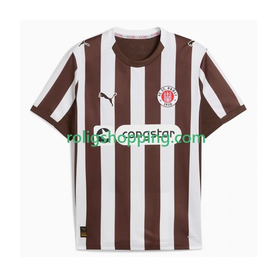 Fotbollströja St. Pauli Män Hemmaställ 2025-2026 Kort ärm
