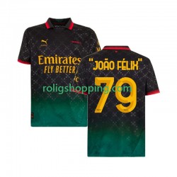 Fotbollströja AC Milan JOAO FELIX 79 Män Fjärdeställ 2024-2025 Kort ärm