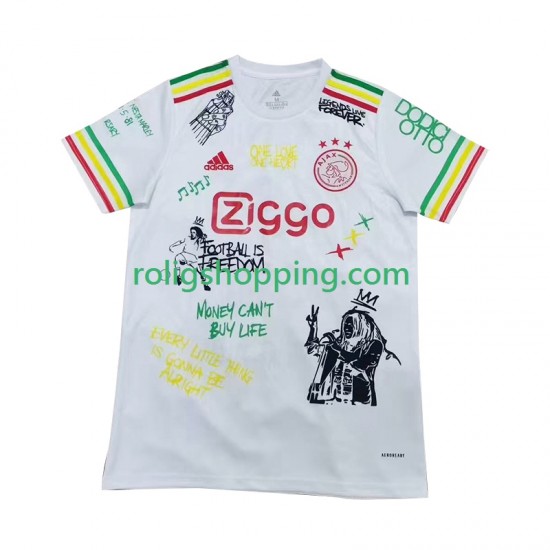 Fotbollströja AFC Ajax Bob Marley Special Män Hemmaställ 2025 Kort ärm