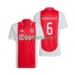 Fotbollströja AFC Ajax Henderson 6 Män Hemmaställ 2024-2025 Kort ärm