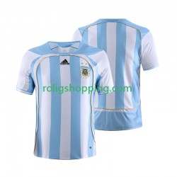 Fotbollströja Argentina Retro Män Hemmaställ 2006 Kort ärm
