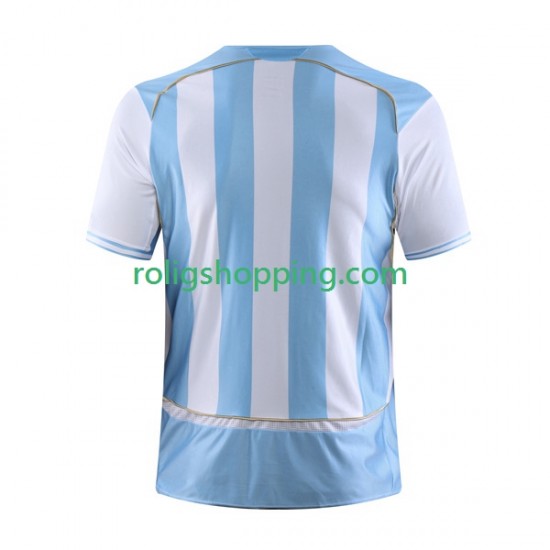 Fotbollströja Argentina Retro Män Hemmaställ 2006 Kort ärm