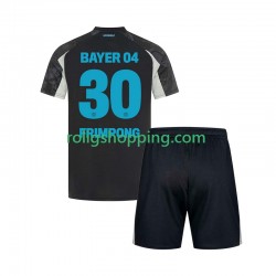 Fotbollströja Bayer 04 Leverkusen Frimpong 30 Barn Tredjeställ 2024-2025 Kort ärm