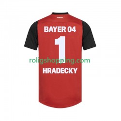Fotbollströja Bayer 04 Leverkusen HRADECKY 1 Män Hemmaställ 2024-2025 Kort ärm