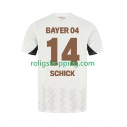 Fotbollströja Bayer 04 Leverkusen Patrik Schick 14 Män Bortaställ 2024-2025 Kort ärm