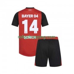 Fotbollströja Bayer 04 Leverkusen Patrik Schick 14 Barn Hemmaställ 2024-2025 Kort ärm