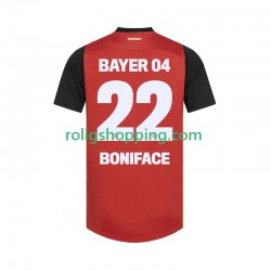 Fotbollströja Bayer 04 Leverkusen Victor Boniface 22 Män Hemmaställ 2024-2025 Kort ärm