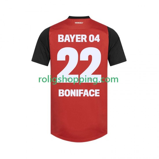 Fotbollströja Bayer 04 Leverkusen Victor Boniface 22 Män Hemmaställ 2024-2025 Kort ärm