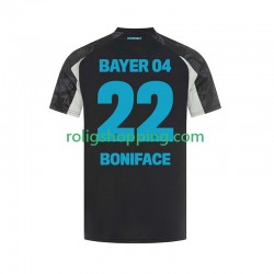 Fotbollströja Bayer 04 Leverkusen Victor Boniface 22 Män Tredjeställ 2024-2025 Kort ärm