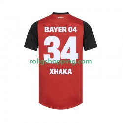 Fotbollströja Bayer 04 Leverkusen XHAKA 34 Män Hemmaställ 2024-2025 Kort ärm