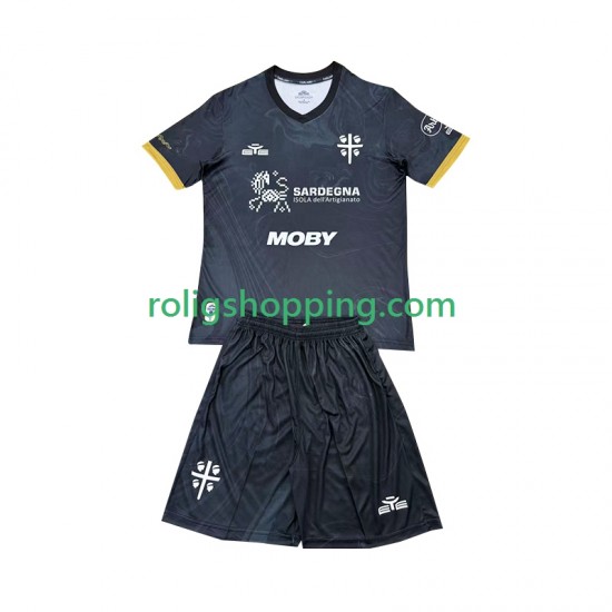 Fotbollströja Cagliari Barn Tredjeställ 2024-2025 Kort ärm