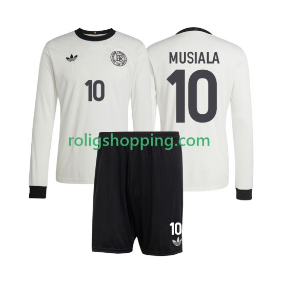 Fotbollströja Tyskland Jamal Musiala 10 ANVERSARY Barn Hemmaställ 2025 Lång ärm