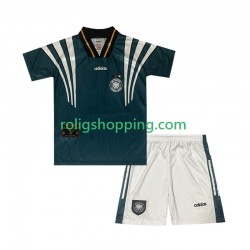 Fotbollströja Tyskland 1996 Retro Barn Bortaställ Kort ärm