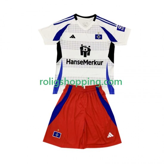 Fotbollströja Hamburger SV Barn Hemmaställ 2024-2025 Kort ärm