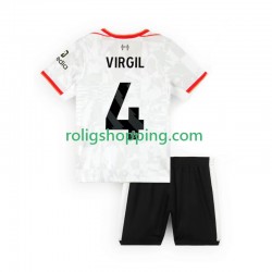 Fotbollströja Liverpool VIRGIL 4 Barn Tredjeställ 2024-2025 Kort ärm