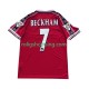 Fotbollströja Manchester United Beckham 7 1998 Retro Män Hemmaställ 1999 Kort ärm