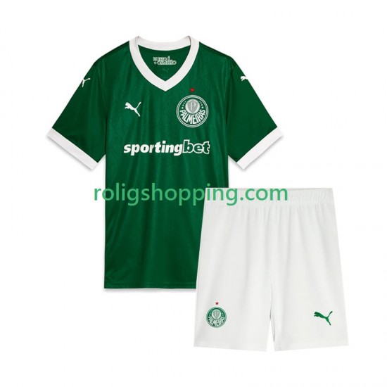 Fotbollströja Palmeiras Barn Hemmaställ 2025 Kort ärm
