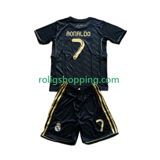 Fotbollströja Real Madrid Cristiano Ronaldo 7 2012 Retro Barn Bortaställ 2011 Kort ärm