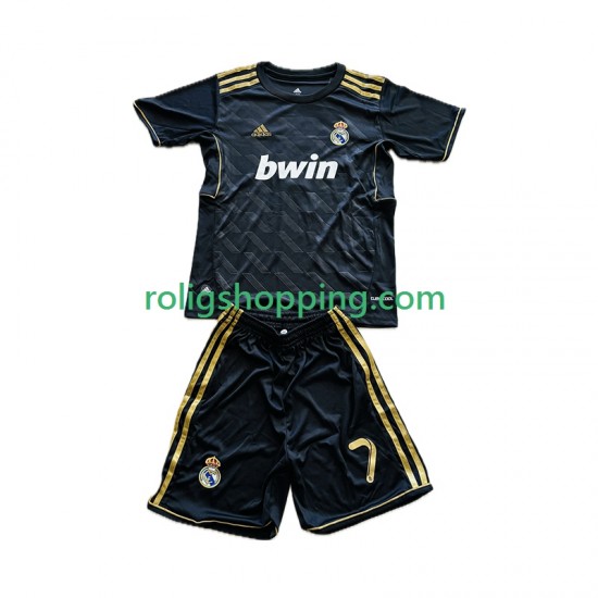 Fotbollströja Real Madrid Cristiano Ronaldo 7 2012 Retro Barn Bortaställ 2011 Kort ärm
